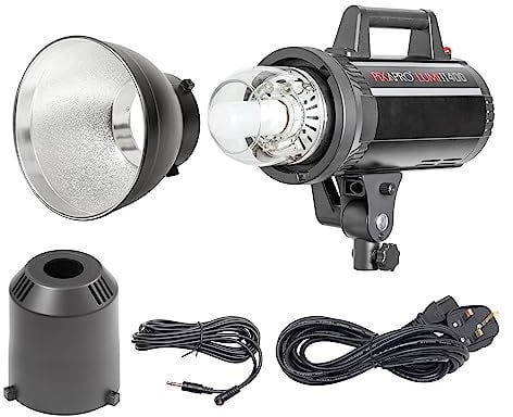 Pixapro LUMI400 II Compact 400Ws Studio Flash Professional Strobe Light in Photography Lighting 5600K for E-commerce Product Portrait Photo Shoot Gemini Bowens Mount Fast Recycling Time (Standard)