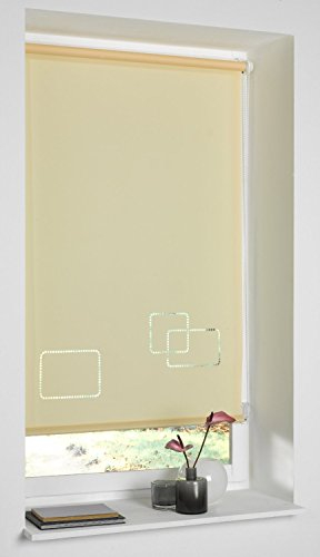 Klemmfix-Rollo Lasercut Vierecke 80x150 cm