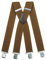 Olata Extra Breite Hosenträger für Herren – 5 cm breit, Robust und Verstellbar mit Stabilen Clips, Ideal für Arbeit und Elegante Outfits. Olivgrün (Silber Clips)