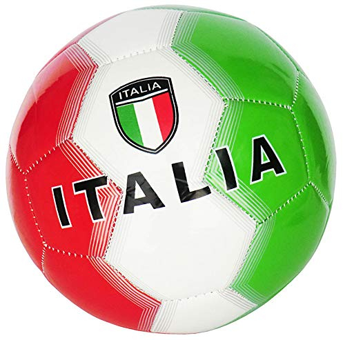 CUCUBA Fußball Italien Ball Grösse 5 Grün/Weiss/Rot