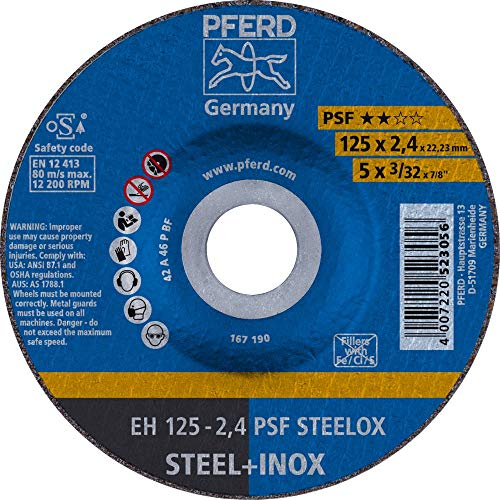 25 x PFERD Trennscheibe EH 125-2,4 PSF STEELOX| Art.: 61720326