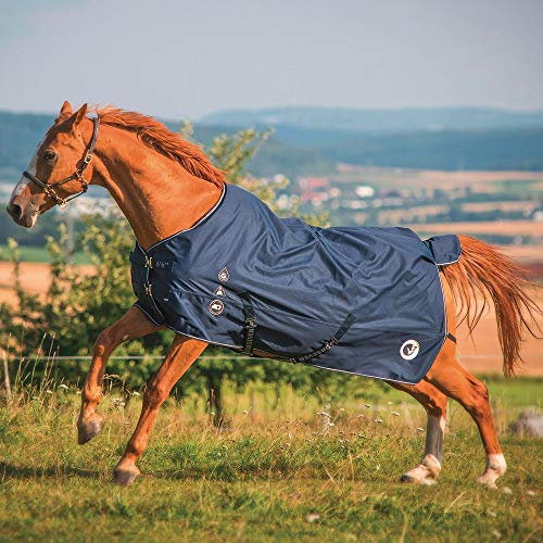 HorSeven Outdoor-Decke 400g - Marine/Navy, Größe:125