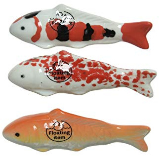 Kaemingk Fisch Deko Schwimmfisch Porzellan L ca 11 cm 3er Set