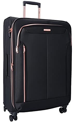 TheTrueC 4 Rollen Koffer Superlight 77cm Kopenhagen Farbsortierung Black/Rose