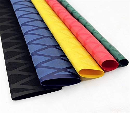 Guaina termoretrattile, 1m 50mm anti-slip tubo termorestringersi per canna da pesca involucro per biciclette involucro bicicletta isolamento elettrico non custodia impermeabile racket manicotto