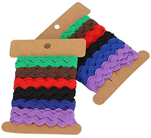 2Pcs Rack Trim Bänder Bunte Zick Zack Band Trim Bänder für DIY Crafts Nähen Geschenkverpackung Dekoration(3)