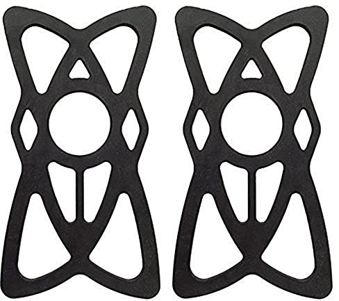 BigCheer 2 x Sicherheitsgummi Fahrrad Handy Halterung Universal Schutzhülle Handyhülle Handschlaufe mit Ausweisfach für iPhone 12 11 X Galaxy S20