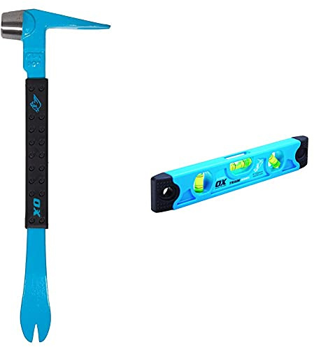 OX Pro Claw Bar 10 / 250mm & OX Trade Torpedo Level 230mm