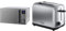 Russell Hobbs RHM2086SS Classic 17 Litre Stainless Steel Digital Microwave with Blue LED & 24080 Adventure Two Slice Toaster, Stainless Steel, 2 Slice, Brushed and Polished