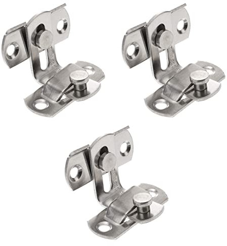 DOITOOL Serratura Per Porta Scorrevole Da 90 Gradi Kit Serratura Per Porta Scorrevole Serrature E Chiavistelli Per Porta Scorrevole in Acciaio Inossidabile Per La Casa