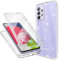 Mosoris Handyhülle für Samsung Galaxy A52s 5G Hülle Glitzer, Samsung A52 4G/5G Hülle mit Eingebautem Displayschutz 360 Grad Stoßfest Schutzhülle Soft Silikon Bumper Transparent Slim Flexible TPU Case