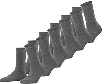 FALKE Damen Happy 6-Pack Socken atmungsaktive Baumwolle verstärkte Damensocken mit druckfreiem Rollbund ein Allrounder für Business und Alltag im Multipack 6 Paar