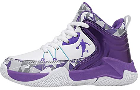 IFIKK Scarpe da Basket per Ragazzi per Bambini Sneakers con Suola Spessa Scarpe Sportive per Bambini Antiscivolo Scarpe da Ginnastica per Bambini (ST 22,32), (IFIKK998-ST 22-32)