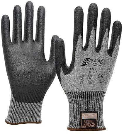 Nitras 6705-XL TAEKI 5 Schnittschutz Handschuhe, PU Beschichtung, XL(9) Größe
