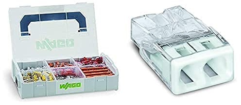WAGO Original-Set, L-Boxx Mini, Verbindungsdosenklemmen, 887-953 (404 Teile) & WAGO Klemme, 2-Leiter, Verbindungsdosenklemme, 2273-202 (100 Stück)