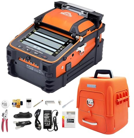 Signal fire Fusionadora de Fibra Óptica AI-9 Máquina de Empalme automática inteligente con 5s de empalme y 15s de calentamiento