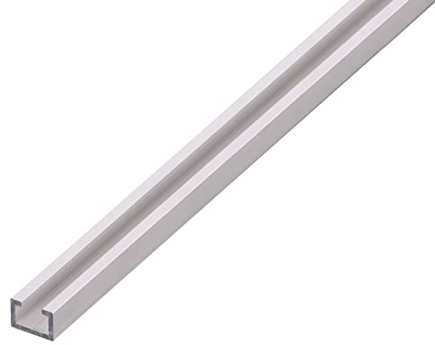 Alberts 492632 Nutprofil | Aluminium, silberfarbig eloxiert | Nutbreite 8 mm | 1000 x 17 x 11 mm