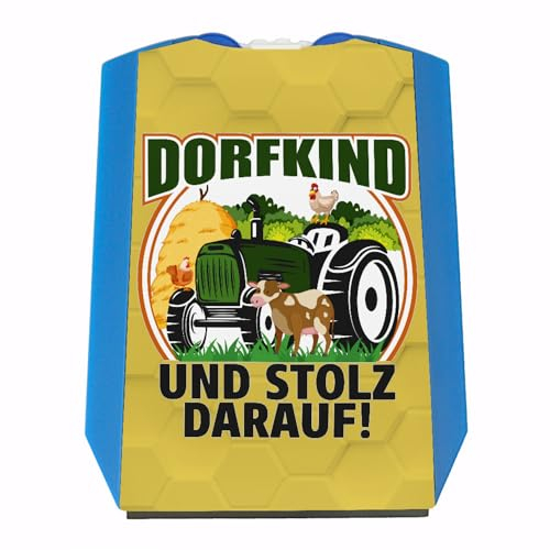 Dorf Parkscheibe mit Spruch Dorfkind und stolz darauf für Treckerfahrer zum Führerschein Traktor Eiskratzer Huhn cool