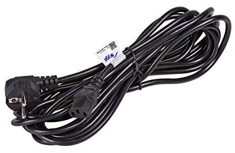 Akyga AK-PC-05C Netzkabel für PC Monitor Drucker Beamer TV Spielkonsole Stromkabel 3 Polig IEC C13 EU CEE 7/7 5m, Kaltgerätekabel schwarz, Cu 100% Kupfer, 3x1 mm2 HQ