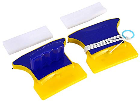 Limpiador Magnético De Ventanas, Limpiacristales De Doble Cara Con 2 Almohadillas De Algodón Adicionales, Kit De Limpieza Versátil Para El Hogar Para Ventanas Y Más