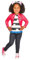 GABBY’S DOLL HOUSE - Set Top et Serre Tête Gabby et la Maison Magique - Taille Unique Enfants 3-4 Ans - Top Manches Longues avec Capuche + Serre Tête Oreilles de Chat - Pour Carnaval