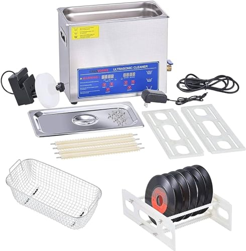 JINGEDD Ultrasonic Cleaner,Portable Ultrasonic Cavitation Machine,304 Stainless Steel Ultrasonic Cleaner,With Digital Display Timer And Heat Control,For Jewellery Dentures Carburetors Coins,10L