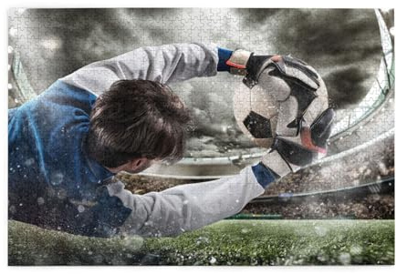 Torwart Hold Up Fußball Druck 1000 Teile Puzzle Premium Holzpuzzle Geschenke Für Erwachsene Familie Hochzeit Abschluss Geschenk Vertikale Version