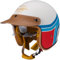 Retro 3/4 Motorrad Helm Jethelm DOT/ECE-Zulassung Mopedhelm Motorradkreuzer-Rollerhelm Chopper Helm Anti-Collision Helm Straße Fahrrad Helm für Erwachsene Herren Damen E,XL=61-62CM