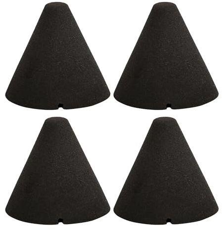 BQLZR Halterung Piezo-Triggerkegel für elektronische Trommel, 35 mm Höhe x 37 mm Durchmesser, 4 Stück