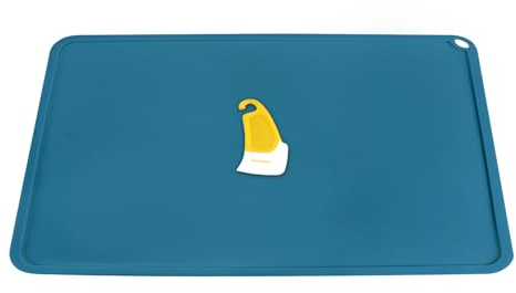 BCZAMD SLA Resin 3D Drucker Zubehör groß Silicone matte 600 X 400mm - Saphirblau Reinigung oder Harzübertragung: Schutz der Arbeitsfläche für Photon S DLP LCD Vat Tank - Inklusive gelber Spachtel