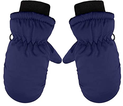 Sunnyuk Fäustlinge Kinder Wasserdicht 3-8 Jahre Handschuhe Jungen Mädchen Winter Kinderhandschuhe Unisex Skihandschuhe Winddicht Warme Winterhandschuhe Ski Handschuhe für Skifahren Radfahren