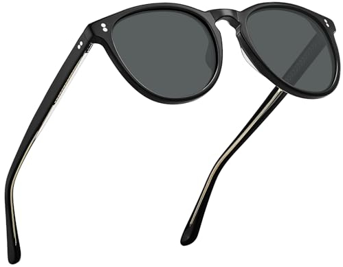 CARFIA Schicke Herren Sonnenbrille Polarisierte UV Schutz Damen Brille mit Schlüssellochdesign Nasensteg Klein Kopf CA2307