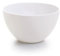 Qdesign - Salatschüssel in 24 cm aus Melamin - Neutrales & Gesundes Material - Stapelbares Design - Ideal für Pasta, Salate, Brotbacken, Backen - Weiß