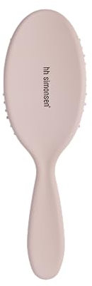 Wonder Brush Midi (Dusty Rose) HH Simonsen - Haarbürste Ergonomischer Gummi - SmartFlex-Borsten - 3D-konvex geformtes Pad - Handgefertigte Kugelspitzen - Nasses Haar - trockenes Haar - Flexible Bürste