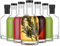 Danmu Art 8pcs Clear Glass Bottles 375ml with Cork Stopper Airtight Lids - for Home Brewing Beverages Drinks,Kombucha,Syrups,Oil Vinegar (8)