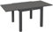 Outsunny Gartentisch Esstisch für 6 Personen Terrassentisch Erweiterbarer Balkontisch bis 70 kg belastbar Aluminium Grau 81/162 x 80 x 75 cm
