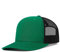 Truckercap Herren,Trucker Cap mit Mesh Netz,Meshcap größenverstellbar Baseball Cap,Sommer atmungsaktive Sun Cap,mit verstellbarem Schnallenverschluss für Draußen,Sport und Reisen,Grün+Schwarz A