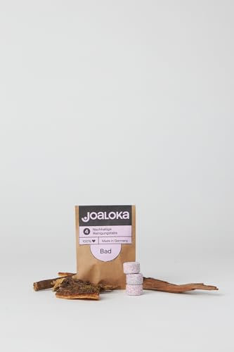 Joaloka Badreiniger-Tabs, 4 Stück, für 2 l Reiniger (4x500 ml) – vegan, ökologisch, ohne Microplastik, made in Germany