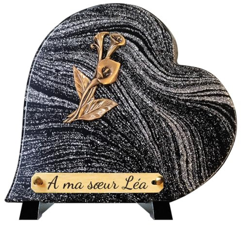 Plaque funéraire coeur
