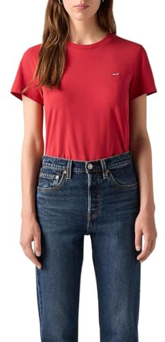 Levi's Women's Perfect Tee T-Shirt, Scarlet Smile, M