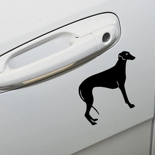 GENMIP 15,5 * 12,7 cm Windhund Klassische Haustier Hund Auto Aufkleber Auto Styling Lustige Tier Dekorative Aufkleber