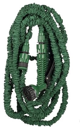 HERSIG - Manguera extensible de jardín verde osc. - 15m.