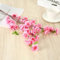 SPORTARC Arbre de fleurs artificielles en soie pour décoration, cerisier, prunier artificiel, branche de fleurs de pêche, 63 cm (rose)