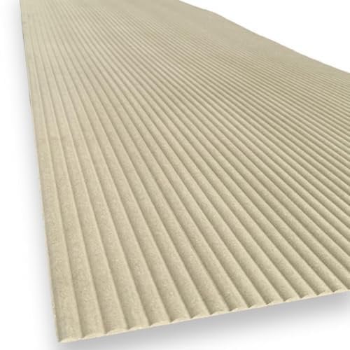 MADERTERRANEA Revêtement mural flexible effet 3D MDF hydrofuge 600 x 2400 mm FR-01 (1,44 m²/boîte)
