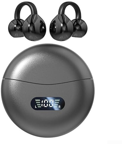 Knochenleitung für TWS Earbuds M79, Wireless Blth Kopfhörer, 9D Sound Experience, Freisprecheinrichtung, Smart Touch Control (Schwarz)