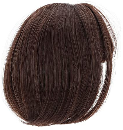 Puppenperücke, Gerader Pony, Schulterlang, Kurzes Haar, Weiche Faser, Leicht zu Schneiden für 1/3 BJD, Puppenperücke,BJD-Haarpuppe, Kurze H-Perücke, Puppenhaarpuppenperücke,