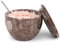 MARBLOUS KRAFTS Saliera in marmo con coperchio e cucchiaio, 10,2 x 7,6 cm, realizzata a mano, per decorare la tavola della cucina, per condimenti e spezie, contenitore per zucchero di canna