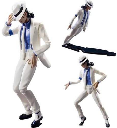 Acfigure Michael Jackson Tanzende Figur, 14 cm, Charakterstatue, Modell, bewegliche Arme, Zubehör, PVC-Modell für Desktop-Dekorationssammlungen