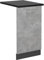 Vicco Tapa del lavavajillas R-Line, Hormigón, 45 cm, ET Antracita