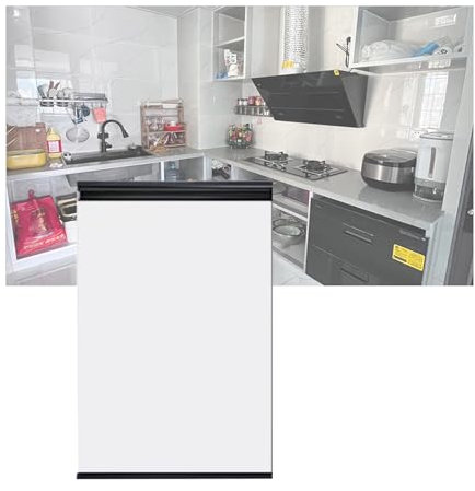 Porta dell'armadio da cucina interna in lega di alluminio con cerniere 90 ° Porta divisoria per bagno e sala da pranzo 50 x 60 cm